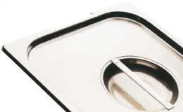 Couvercle inox pour bac GN 1/2 sans découpe louche 265x325x1 mm - Afi-Collin-Lucy - C12L
