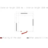 Photo 5 - Chambre froide professionnelle isolation 100 mm 2830x2630x2230 mm - diamond - c133a/10bf - Diamond - C133A/10BF
