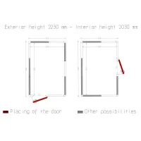 Photo 2 - Chambre froide professionnelle isolation 100 mm 2430x3630x2430 mm - diamond - c1710/xbf - Diamond - C1710/XBF