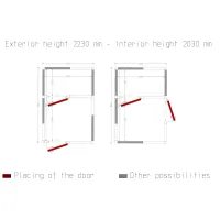 Photo 5 - Chambre froide combinée iso 100, isolation 100 mm, 2430x3560x2430 mm - diamond - c1710/xbf-combi - Diamond - C1710/XBF-COMBI