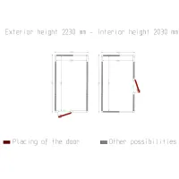 Photo 2 - Chambre froide professionnelle isolation 100 mm 2430x4230x2430 mm - diamond - c2010/xbf - Diamond - C2010/XBF