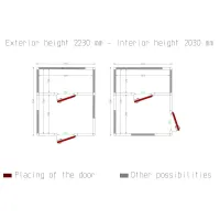 Photo 4 - Chambre froide combinée professionnelle isolation 100 mm 3030x3560x2430 mm - diamond - c2210/xbf-combi - Diamond - C2210/XBF-COMBI