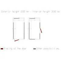 Photo 2 - Chambre froide professionnelle isolation 100 mm 2430x4630x2430 mm - diamond - c2310/xbf - Diamond - C2310/XBF
