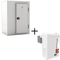 Chambre froide modulaire positive complète -5 / +15°c isolation 80 mm - 1390x1190x2190 mm - Diamond promo - C26B/BF_AP40M-1Z-R2 Chambre froide modulaire positive complète -5 / +15°c isolation 80 mm - 1390x1190x2190 mm - Diamond promo - C26B/BF_AP40M-1Z-R2