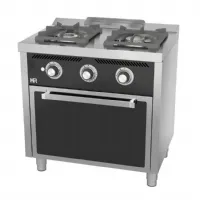 Fourneau profondeur 600 Gaz 2 brûleurs 18 kW - Hr Fainca - C2F600H