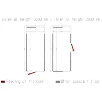 Photo 2 - Chambre froide positive et négative isolation 100 mm 2430x5830x2430 mm - diamond - c3010/xbf - Diamond - C3010/XBF