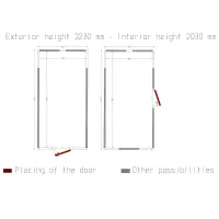 Photo 2 - Chambre froide iso 100 isolation 100 mm 3030x6030x2430 mm - diamond - c3810/xbf - Diamond - C3810/XBF