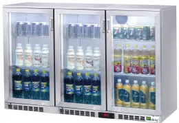 Arrière Bar 3 portes vitrées 320 L positif - Afi-Collin-Lucy - C3BI