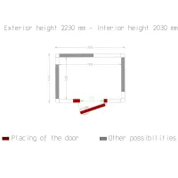 Photo 5 - Chambre froide professionnelle isolation 100 mm 2030x1430x2230 mm - diamond - c48b/10bf - Diamond - C48B/10BF