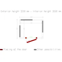 Photo 5 - Chambre froide professionnelle isolation 100 mm 2030x1630x2230 mm - diamond - c59b/10bf - Diamond - C59B/10BF