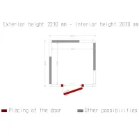 Photo 5 - Chambre froide professionnelle isolation 100 mm 2030x2030x2230 mm - diamond - c65b/10bf - Diamond - C65B/10BF