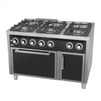 Cuisinière gaz 6 brûleurs 52,9 kW - Hr Fainca - C6F750H Cuisinière gaz 6 brûleurs 52,9 kW - Hr Fainca - C6F750H