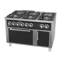 Cuisinière gaz 6 brûleurs 45,9 kW à poser - Hr Fainca - C6F750HE