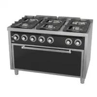Cuisinière gaz 4 feux 56,9 kW 1200x750x880 mm - Hr Fainca - C6F750HM Cuisinière gaz 4 feux 56,9 kW 1200x750x880 mm - Hr Fainca - C6F750HM