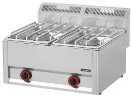 Fourneau profondeur 600 gaz à poser 2 feux 66 2 x 4 500 W - Casselin - C6FOG266 Fourneau profondeur 600 gaz à poser 2 feux 66 2 x 4 500 W - Casselin - C6FOG266
