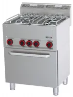 Fourneau profondeur 600 gaz 4 feux avec four électrique ventilé gn 1/1 p 66 - casselin - c6fog4ffevp66 - Casselin - C6FOG4FFEVP66 Fourneau profondeur 600 gaz 4 feux avec four électrique ventilé gn 1/1 p 66 - casselin - c6fog4ffevp66 - Casselin - C6FOG4FFEVP66