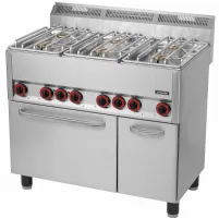 Fourneau profondeur 600 gaz 6 feux avec four électrique ventilé gn 1/1 99 - casselin - c6fog6ffev99 - Casselin - C6FOG6FFEV99 Fourneau profondeur 600 gaz 6 feux avec four électrique ventilé gn 1/1 99 - casselin - c6fog6ffev99 - Casselin - C6FOG6FFEV99