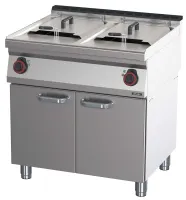 Friteuse cuisine pro profondeur 700 électrique avec soubassement 2x17 litres 80 - casselin - c7fe17280s - Casselin - C7FE17280S