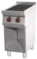 Fourneau profondeur 700 électrique 2 plaques coup de feu avec soubassement 40 Triphasé - Casselin - C7FOE2P40S Fourneau profondeur 700 électrique 2 plaques coup de feu avec soubassement 40 Triphasé - Casselin - C7FOE2P40S
