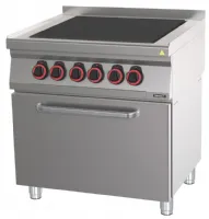 Fourneau profondeur 700 électrique 4 plaques coup de feu four électrique statique GN 2/1 80 Triphasé - Casselin - C7FOE4PFS80 Fourneau profondeur 700 électrique 4 plaques coup de feu four électrique statique GN 2/1 80 Triphasé - Casselin - C7FOE4PFS80