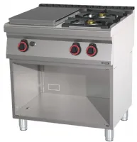 Fourneau profondeur 700 gaz 2 feux + 1 plaque coup de feu avec soubassement 80 - Casselin - C7FOG2F1P80S Fourneau profondeur 700 gaz 2 feux + 1 plaque coup de feu avec soubassement 80 - Casselin - C7FOG2F1P80S