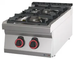 Fourneau profondeur 700 gaz à poser 2 feux HP 40 - Casselin - C7FOG2FHP40