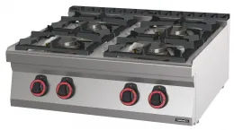 Fourneau profondeur 700 gaz à poser 4 feux HP 80 - Casselin - C7FOG4FHP80 Fourneau profondeur 700 gaz à poser 4 feux HP 80 - Casselin - C7FOG4FHP80