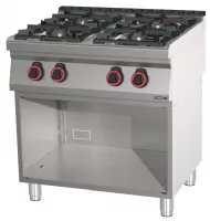 Fourneau profondeur 700 gaz 4 feux avec soubassement HP 80 - Casselin - C7FOG4FHP80S Fourneau profondeur 700 gaz 4 feux avec soubassement HP 80 - Casselin - C7FOG4FHP80S