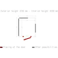 Photo 5 - Chambre froide positive et négative iso 100 2230x2030x2230 mm - diamond - c80a/10bf - Diamond - C80A/10BF