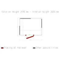 Photo 5 - Chambre froide professionnelle isolation 80 mm 2590x1990x2190 mm - diamond - c89a/bf - Diamond - C89A/BF