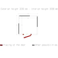 Photo 5 - Chambre froide positive ou négative isolation 100 mm 2230x2230x2230 mm - diamond - c90a/10bf - Diamond - C90A/10BF
