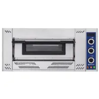 Plaque à snacker pro profondeur 600 Gaz pour 4 pizzas ø 30 cm, contrôle mécanique - Virtus - CAA0005/P
