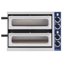 Petits four à pizza pro électrique pour 1+1 pizzas ø 32 cm, contrôle mécanique - virtus - cab0099/p - Virtus group - CAB0099/P