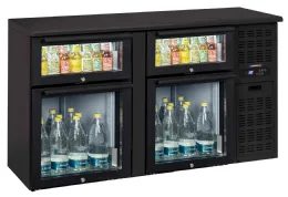 Arrière Bar 2 x 2 tiroirs mixtes vitrés 302 L - Casselin - CAB22TMV Arrière Bar 2 x 2 tiroirs mixtes vitrés 302 L - Casselin - CAB22TMV