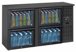 Arrière Bar 2 x 2 tiroirs vitrés 302 L - Casselin - CAB22TV