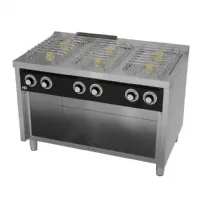 Cuisinière gaz 6 brûleurs 28,5 kW sur placard - Hr Fainca - CB6F750E Cuisinière gaz 6 brûleurs 28,5 kW sur placard - Hr Fainca - CB6F750E
