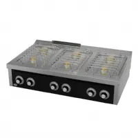 Cuisinière à gaz à poser 6 brûleurs 28,5 kW - Hr Fainca - CB6F750S Cuisinière à gaz à poser 6 brûleurs 28,5 kW - Hr Fainca - CB6F750S