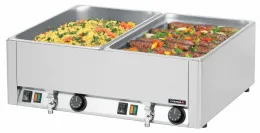 Bains Marie Double bain-marie GN 1/1 avec 2 robinets de vidange - Casselin - CBMDV Bains Marie Double bain-marie GN 1/1 avec 2 robinets de vidange - Casselin - CBMDV
