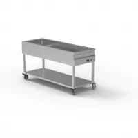 Chariot bain marie sec capacité 5gn1/1 - prof 150 mm - eratos - cbms-5gn - Eratos - CBMS-5GN
