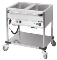 Chariot Bain marie à eau 2 x GN 1/1 Triphasé - Casselin - CCBM2H Chariot Bain marie à eau 2 x GN 1/1 Triphasé - Casselin - CCBM2H