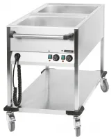 Chariot Bain marie à eau 2 x GN 1/1 Triphasé - Casselin - CCBM2V Chariot Bain marie à eau 2 x GN 1/1 Triphasé - Casselin - CCBM2V