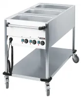 Chariot Bain marie à eau 3 x GN 1/1 Monophasé - Casselin - CCBM3V Chariot Bain marie à eau 3 x GN 1/1 Monophasé - Casselin - CCBM3V