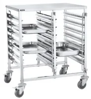 Chariot Porte assiette double à glissières 14 GN 1/1 - Casselin - CCDG1411 Chariot Porte assiette double à glissières 14 GN 1/1 - Casselin - CCDG1411