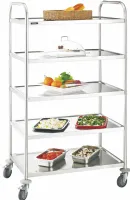 Chariot de Débarrassage inox 5 plateaux 845x528x1550 mm - Casselin - CCI5 Chariot de Débarrassage inox 5 plateaux 845x528x1550 mm - Casselin - CCI5