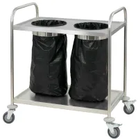Refroidisseur de déchets professionnel Chariot en inox porte poubelle - Casselin - CCIPP Refroidisseur de déchets professionnel Chariot en inox porte poubelle - Casselin - CCIPP