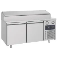 Saladette réfrigérée 2 portes pleines 600x400 mm, 8 bacs gn 1/3 h=150 mm -2°/+8°c - wifi - virtus - ccz0036/fn - Virtus group - CCZ0036/FN