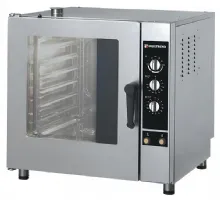 Four mixte professionnel triphasé 7 niveaux GN 1/1 commandes mécaniques - Furnotel - CDA107E