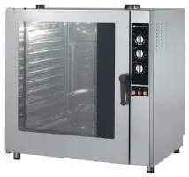 Four mixte professionnel Triphasé 23 kW niveaux commandes mécaniques injection directe - Furnotel - CDA211E