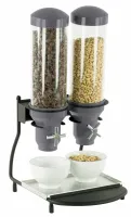 Distributeur de céréale 2 tubes capacité 2 x 3 litres - Casselin - CDC2 Distributeur de céréale 2 tubes capacité 2 x 3 litres - Casselin - CDC2