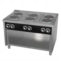 Cuisinière sur placard 6 plaques Triphasé 15,6 kW - Hr Fainca - CE6P750E Cuisinière sur placard 6 plaques Triphasé 15,6 kW - Hr Fainca - CE6P750E